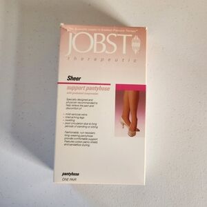 Jobst Sheer Support Pantyhose Off Black Firm Compression Size B New open box